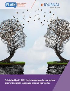 Cover of first issue of e-journal