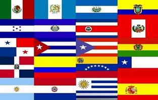 Flags of Spanish speaking countries